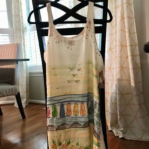 Raya Sun dress beach flip flops